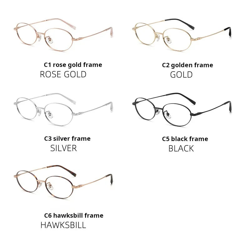 Retro Oval Prescription Glasses | Stylish Blue Light Blocking Eyewear
