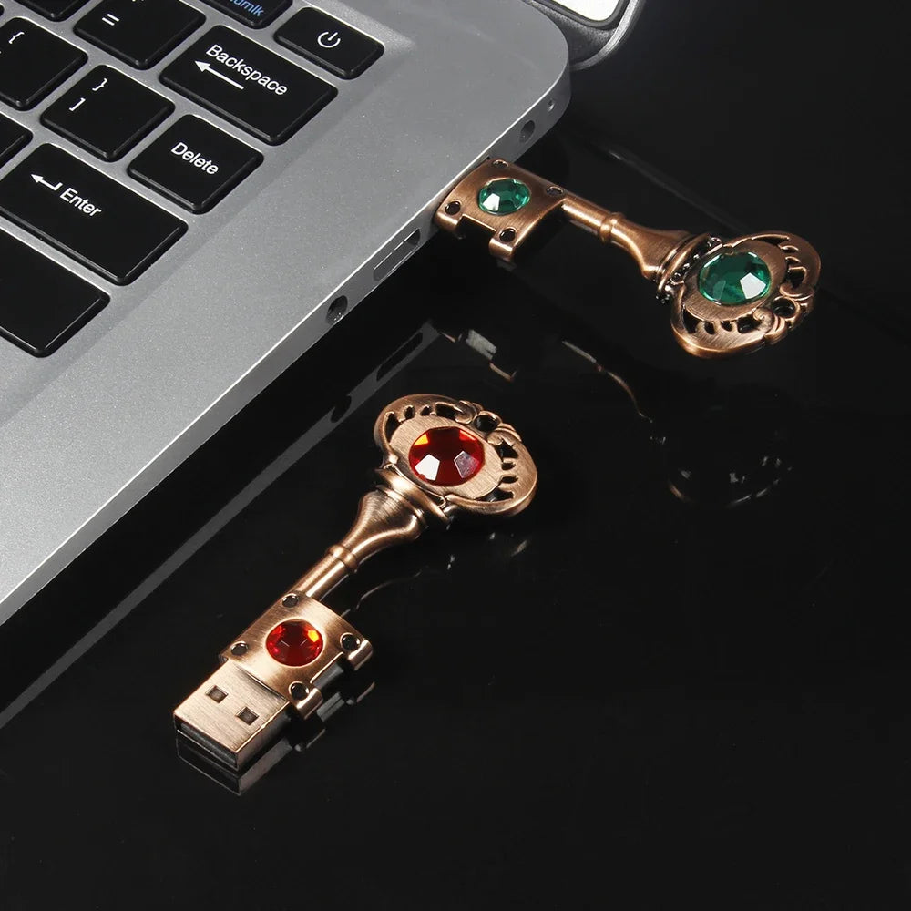 Heart Shaped USB 2.0 Flash Drive | Stylish 64GB Copper Memory Stick