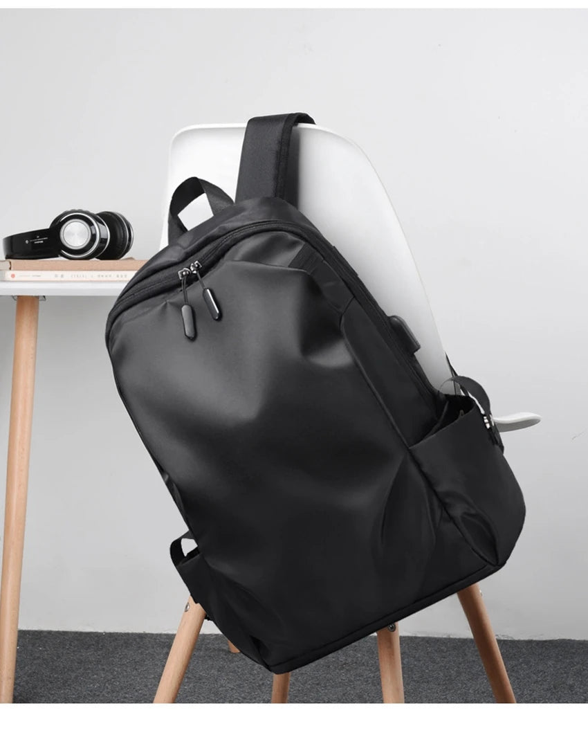 Cute Waterproof Men's Business Laptop Backpack with Cat Print