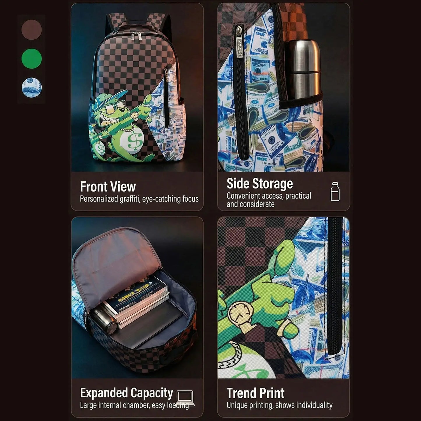 Fashionable Unisex Backpacks | Trendy Large-Capacity Travel Bags