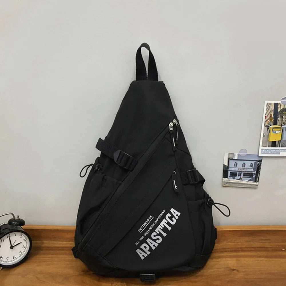 Trendy Portable Nylon Crossbody Bag for Travel & Sports