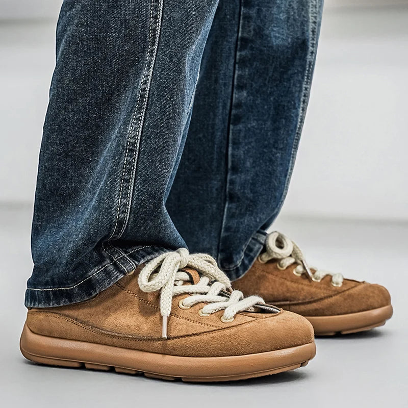 Thick Sole Breathable Anti Slip Sneakers | Stylish Men's Casual Shoes