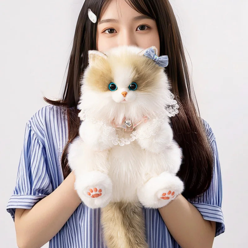 Cute Cat Plush Backpack | Adorable Stuffed Animal Toy for Girls