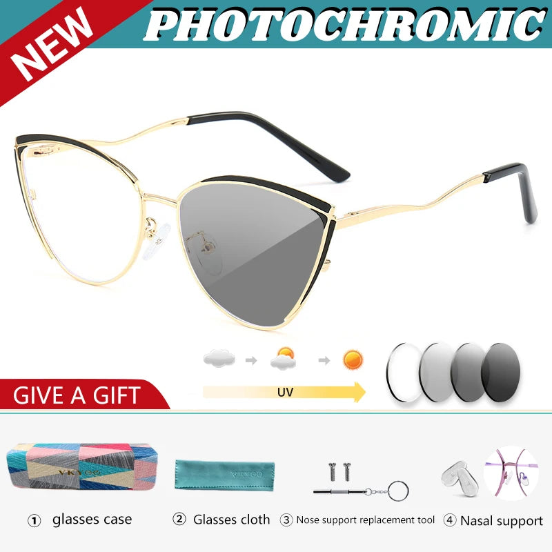 Personalized Cat Eye Glasses for Women | Customizable Style & Comfort