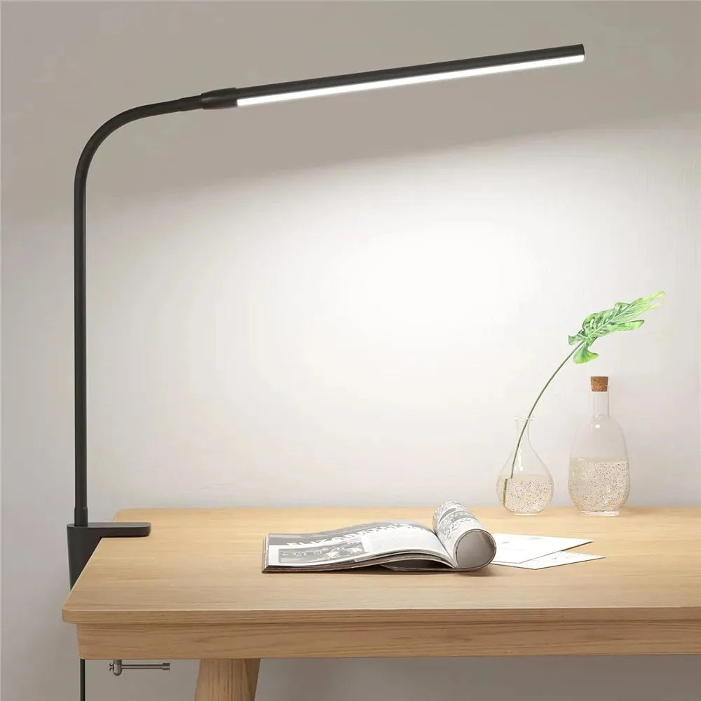 Dimmable Double Head LED Clip Desk Lamp | Brighten Your Workspace