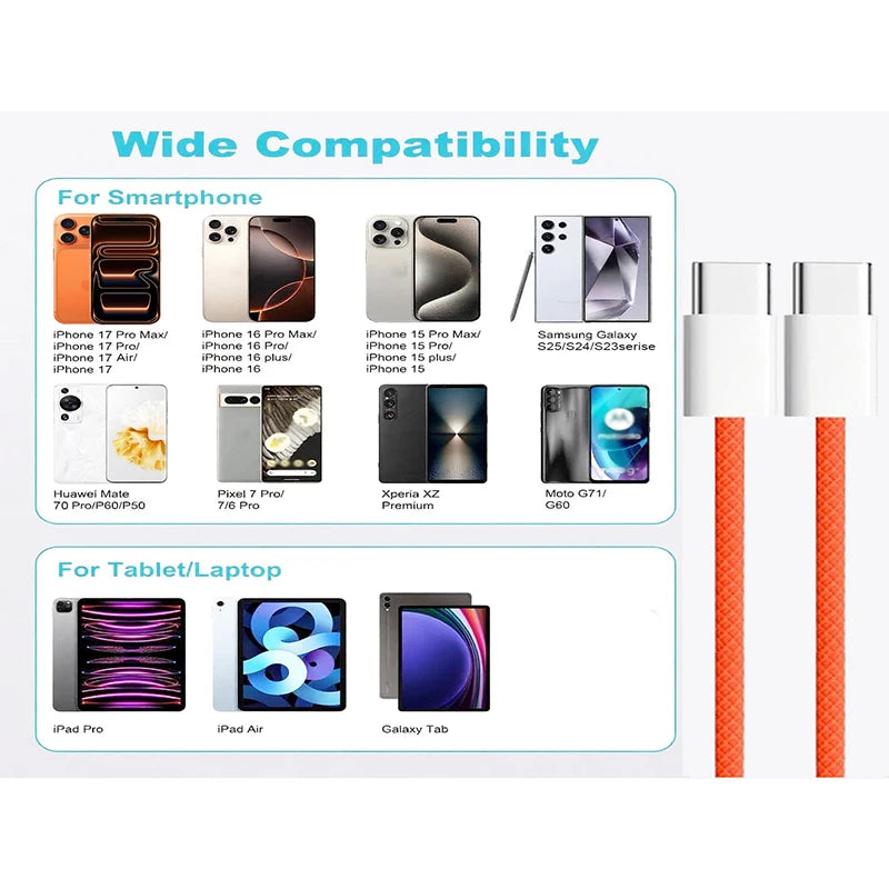 Super Fast Charging Type C Cable | Quick Data Transfer Cord