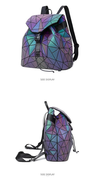 Stylish Luminous Drawstring Folding Backpack Set | Travel Bags