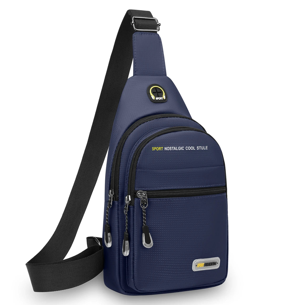 Men's Casual Shoulder Bag with Multiple Pockets for Storage Suitable for Lightweight Shoulder Bags Multifunctional Chest Bags