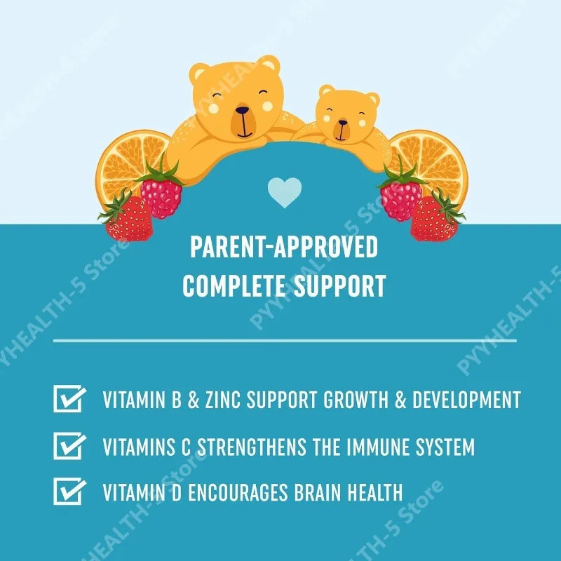 Kids Multivitamin Gummies for Immunity & Growth | 60 Count