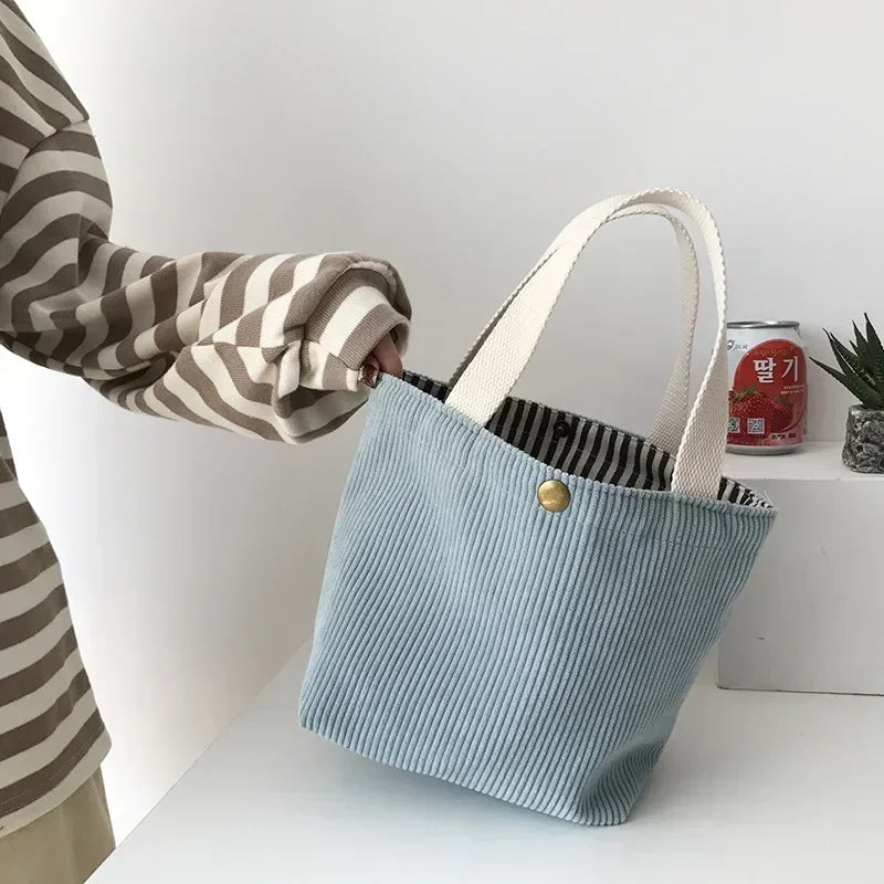 Winter Soft Plush Tote Bag for Women | Cartoon Embroidery Design
