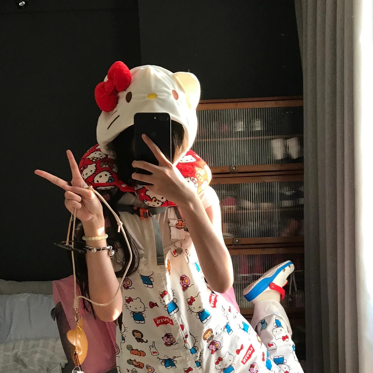 Kawaii Kitty Style Hooded U-Shaped Neck Pillow | Travel Nap Pillow