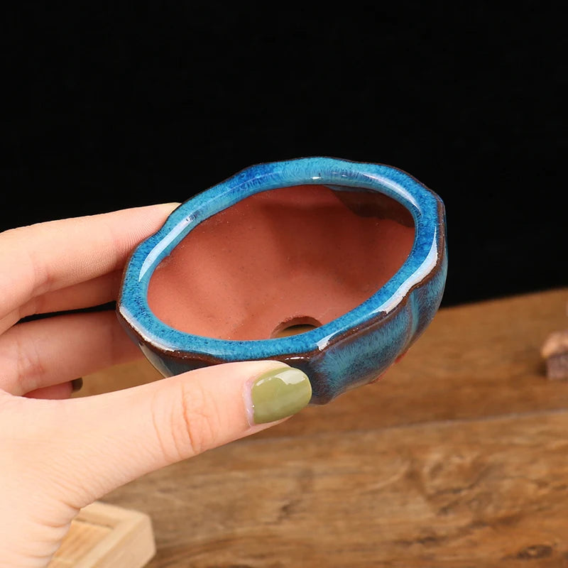 Chinese Style Bonsai Flowerpot | Ceramic Plant Planter for Home