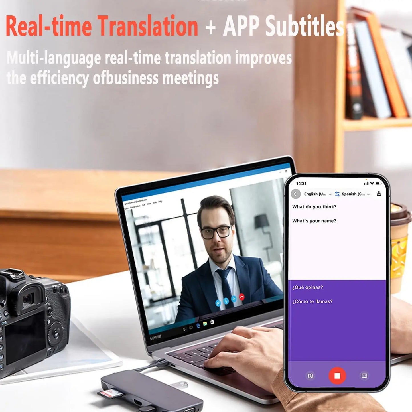 AI Language Translation Earbuds | Smart Translator Headphones