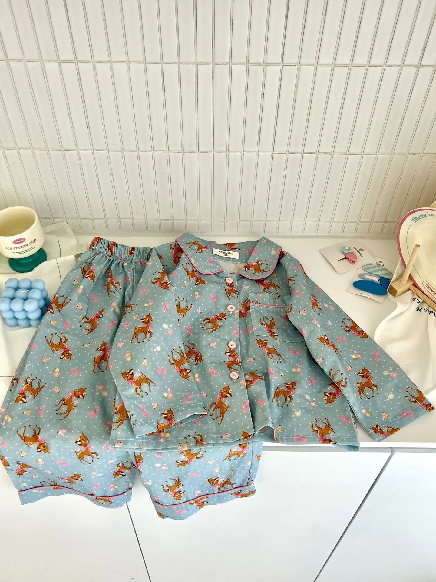 Spring Children's Cartoon Homewear Outfits | Cute Pajamas Set