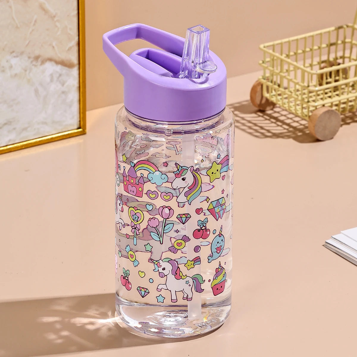 Cute Dinosaur Ice Cream Water Bottle | Portable and Fun for Outdoors