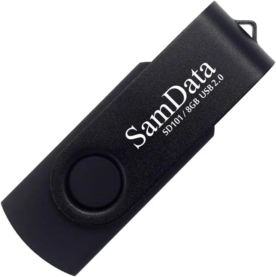 8GB USB Flash Drive with LED Indicator | Swivel Design & Plug & Play