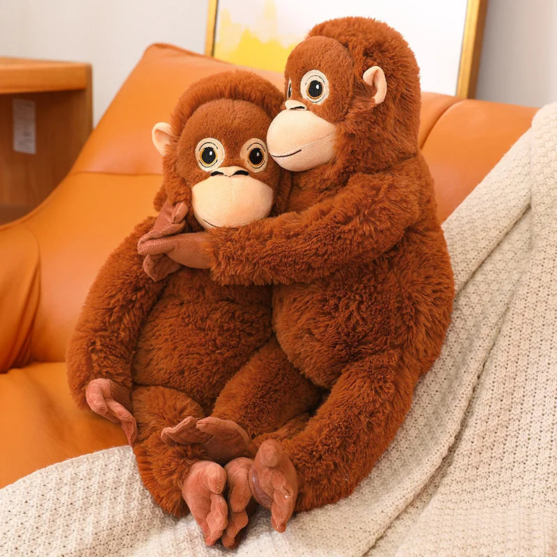 65cm Cartoon Gorilla Plush Toy | Soft Monkey Stuffed Doll