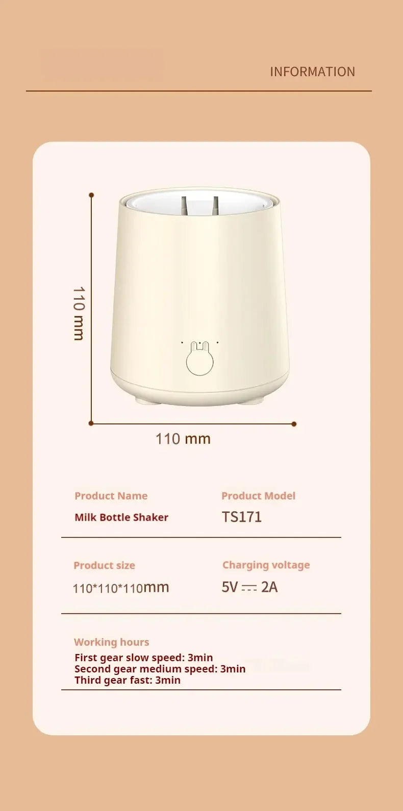 USB Smart Electric Milk Powder Mixer | Effortless Formula Maker