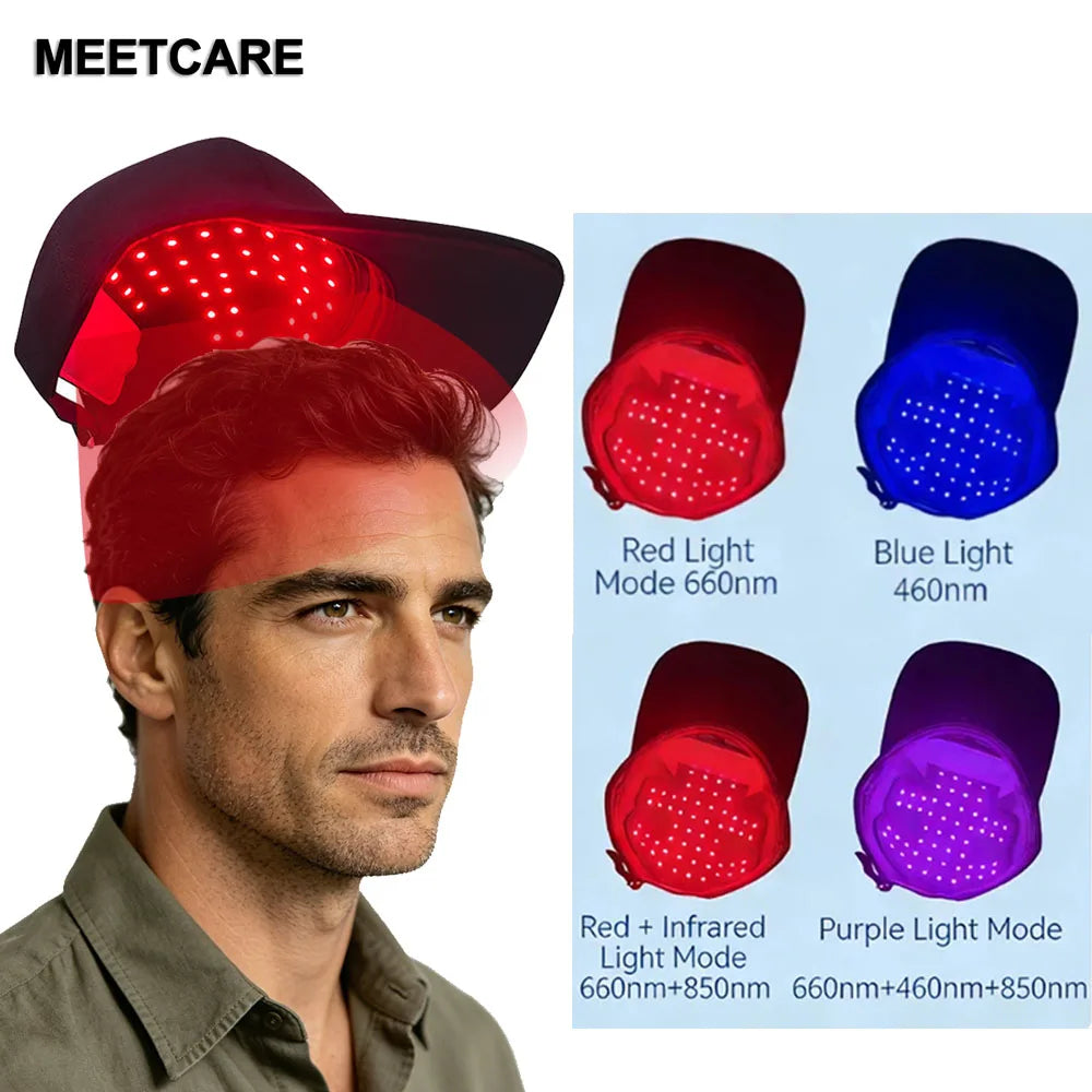 Near Infrared LED Hair Growth Therapy Cap for Scalp Care