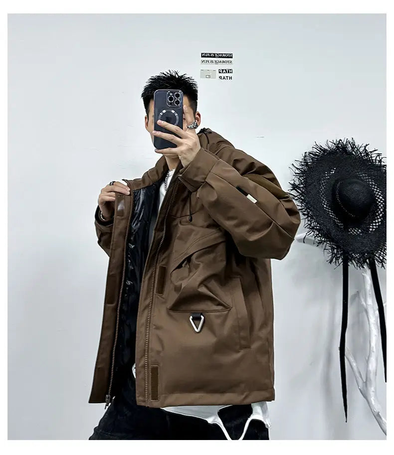 Men's Casual Hooded Parka | Warm Multi-Pocket Winter Jacket
