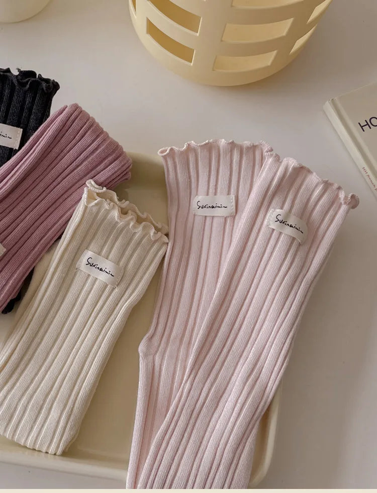 Colorful Ruffle Socks for Women | Cute Autumn Winter Fashion
