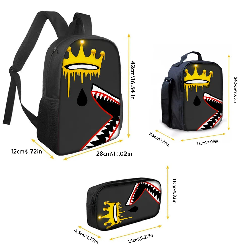 Lightweight Graffiti Print Backpack Set | Perfect for School & Travel