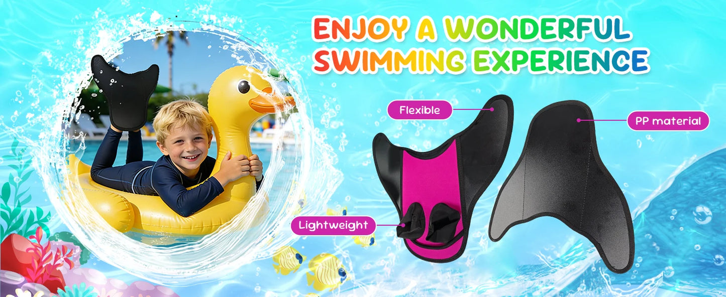 Children's Mermaid Swim Fins | Fun & Safe Pool Diving Gear