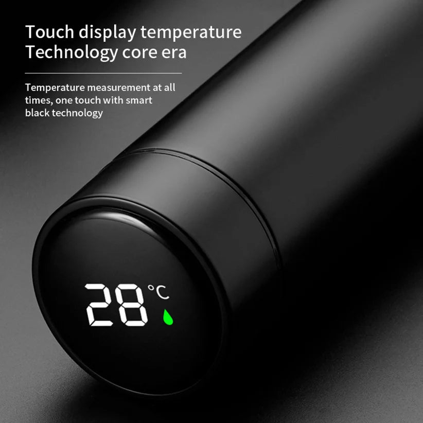 500ML Smart Insulated Water Bottle with Temperature Display