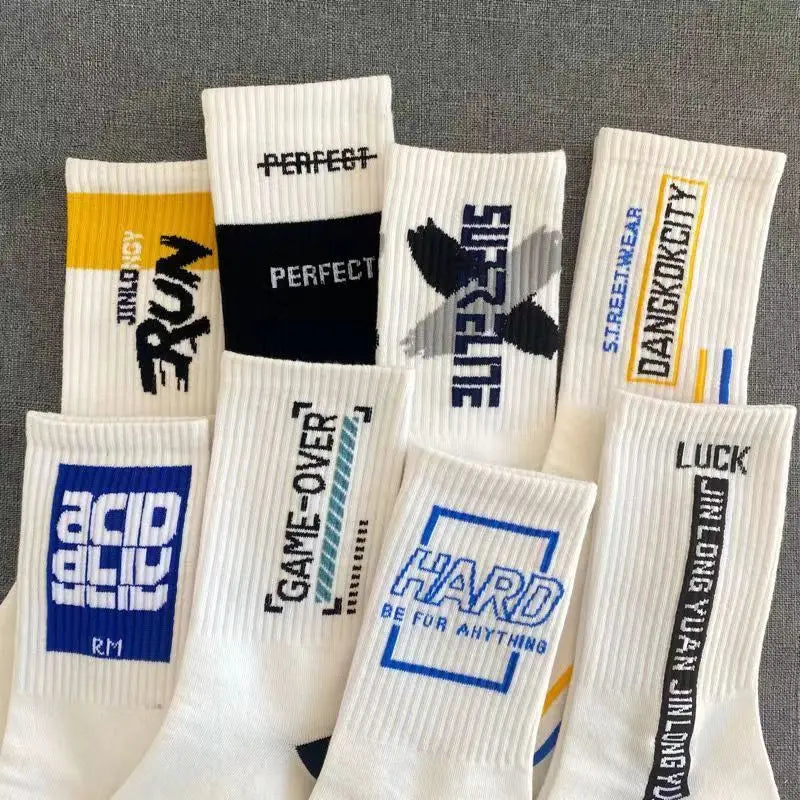 Men's Versatile Mid Socks | Comfortable Street Style Sports Socks