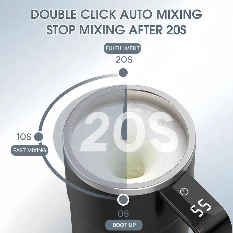 380ML Mini Electric Self Mixing Mug | Waterproof & Rechargeable