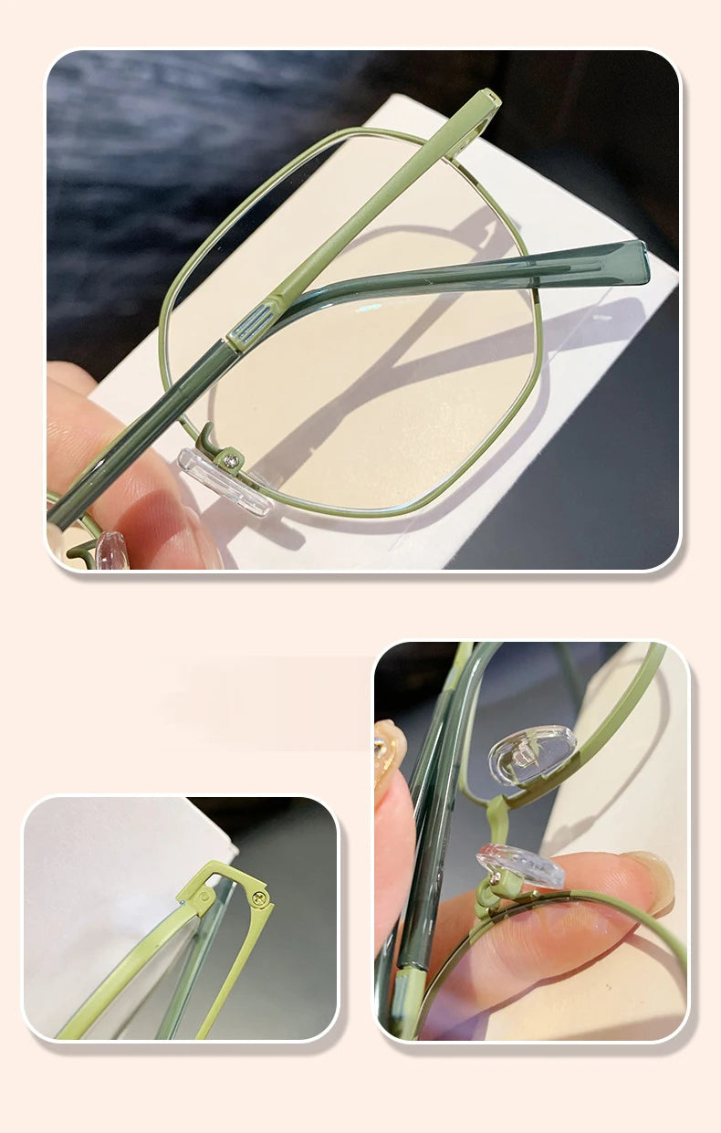 Stylish Geometric Women's Reading Glasses | Anti-Blue Light