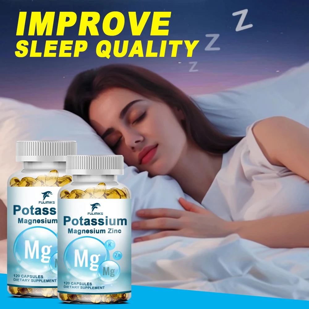 Magnesium Potassium Zinc Supplement Capsules for Optimal Health