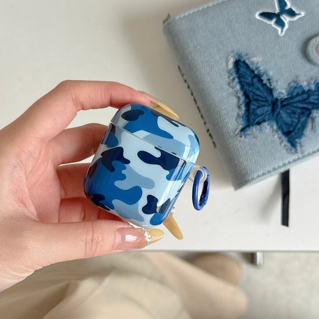 Color Collision Camouflage Earphone Case Cover for All AirPods