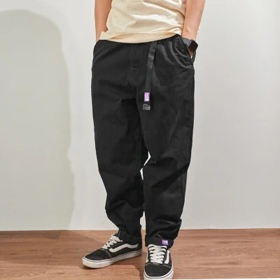 Men's Casual Tapered Cotton Cargo Pants | Stylish and Comfortable