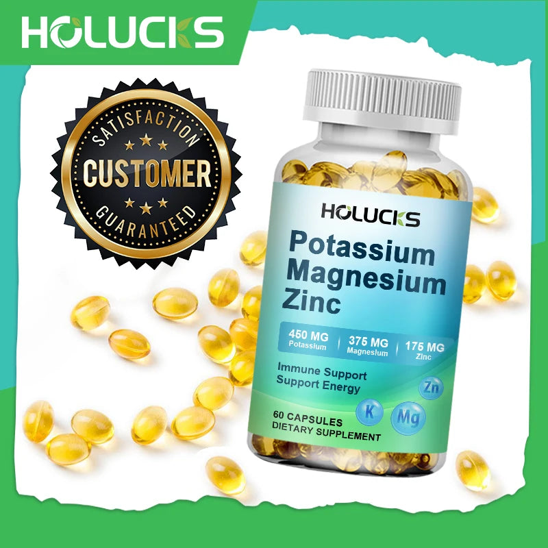 Potassium Magnesium Zinc Capsules | Bone & Heart Health Support