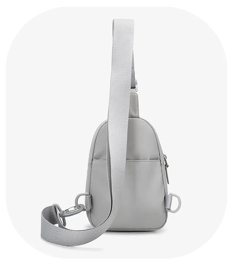 Waterproof PU Leather Sling Bag | Versatile Unisex Chest Bag