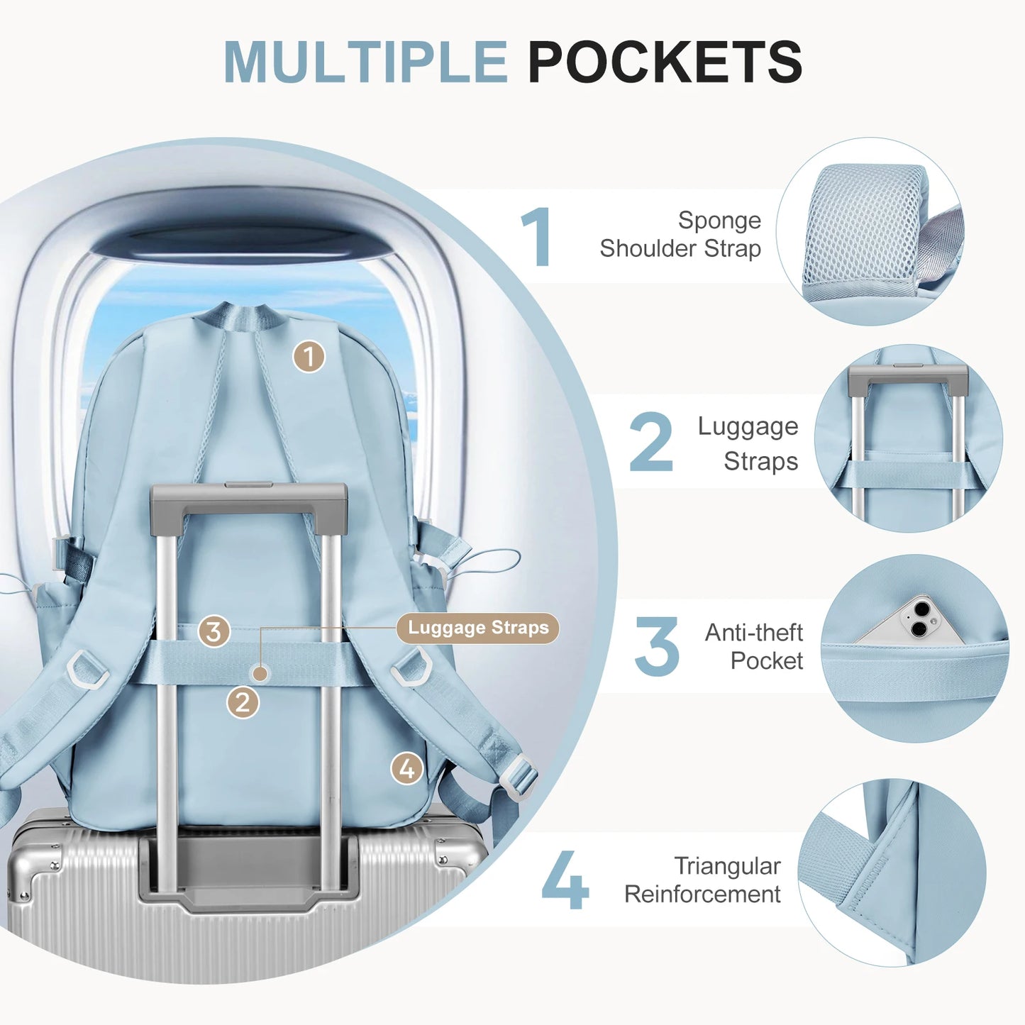 Large Capacity Waterproof School Bag for Girls | Stylish & Practical