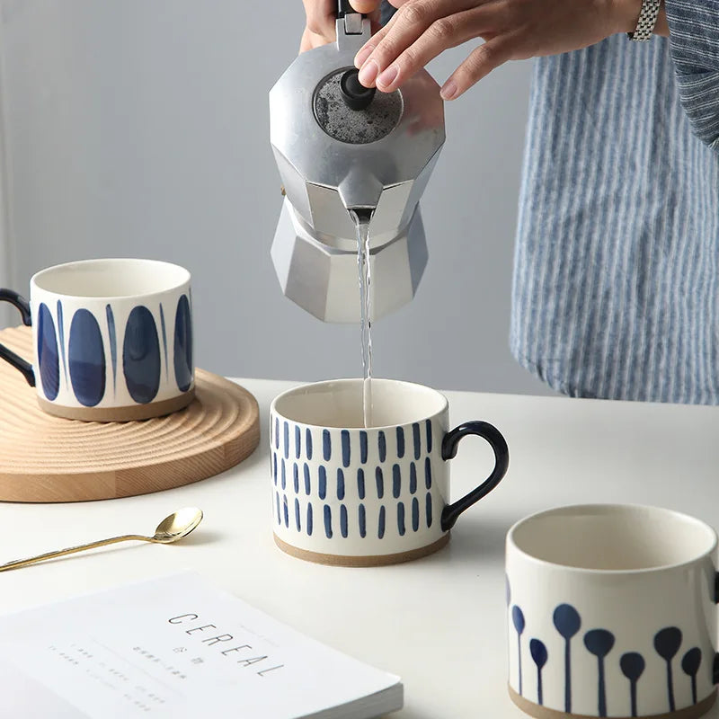 Taza de café de cerámica estilo japonés | Vajilla elegante para todos