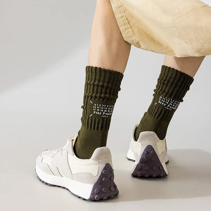 Cozy Vintage Sports Tube Socks for Men | Thickened Comfort Fit