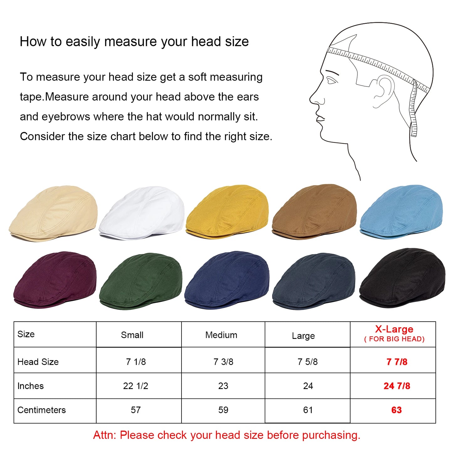 Men's Stylish Cotton Flat Cap | Casual Ivy Baker Boy Hat
