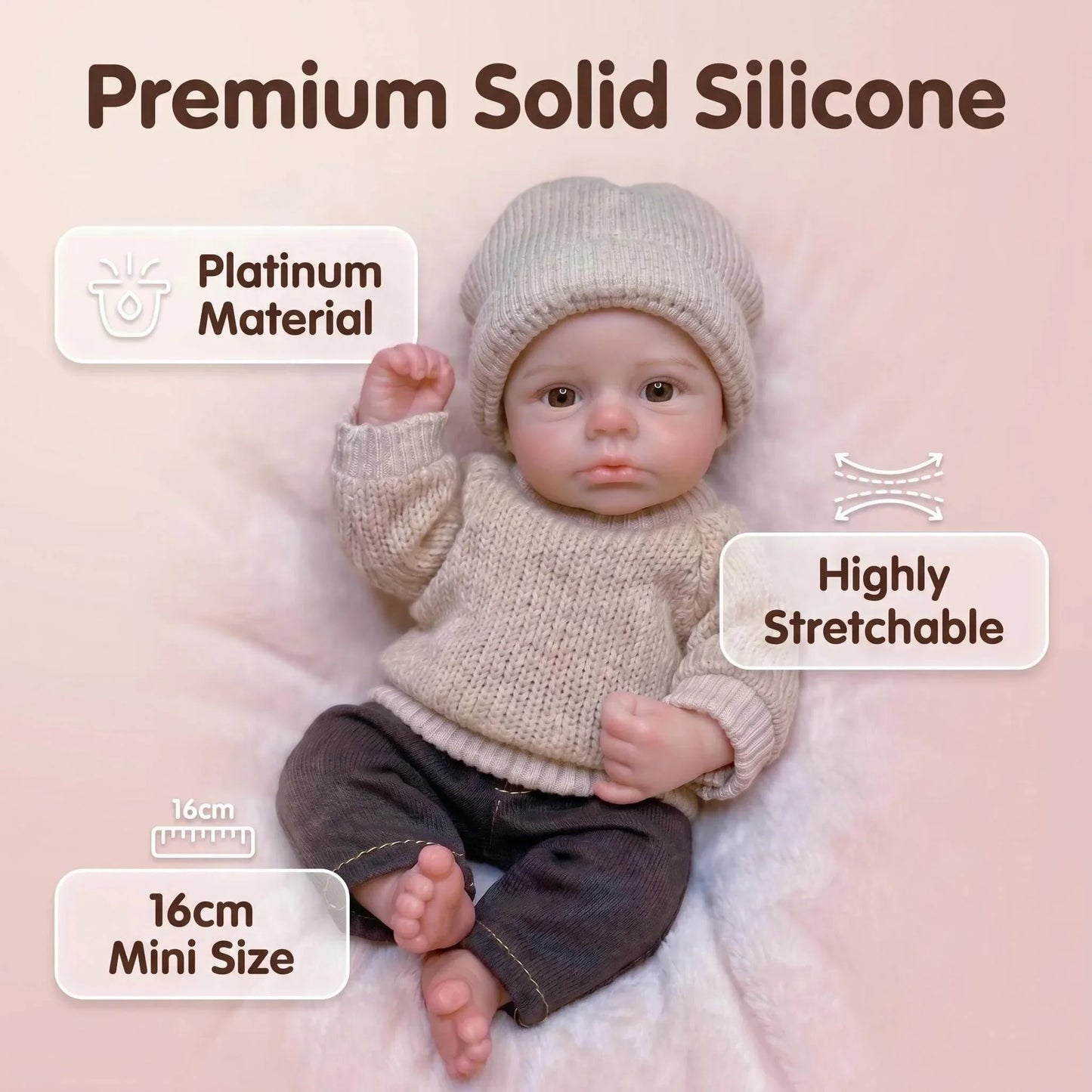 6-Inch Twin Baby Dolls | Soft Silicone Reborn Dolls for Kids