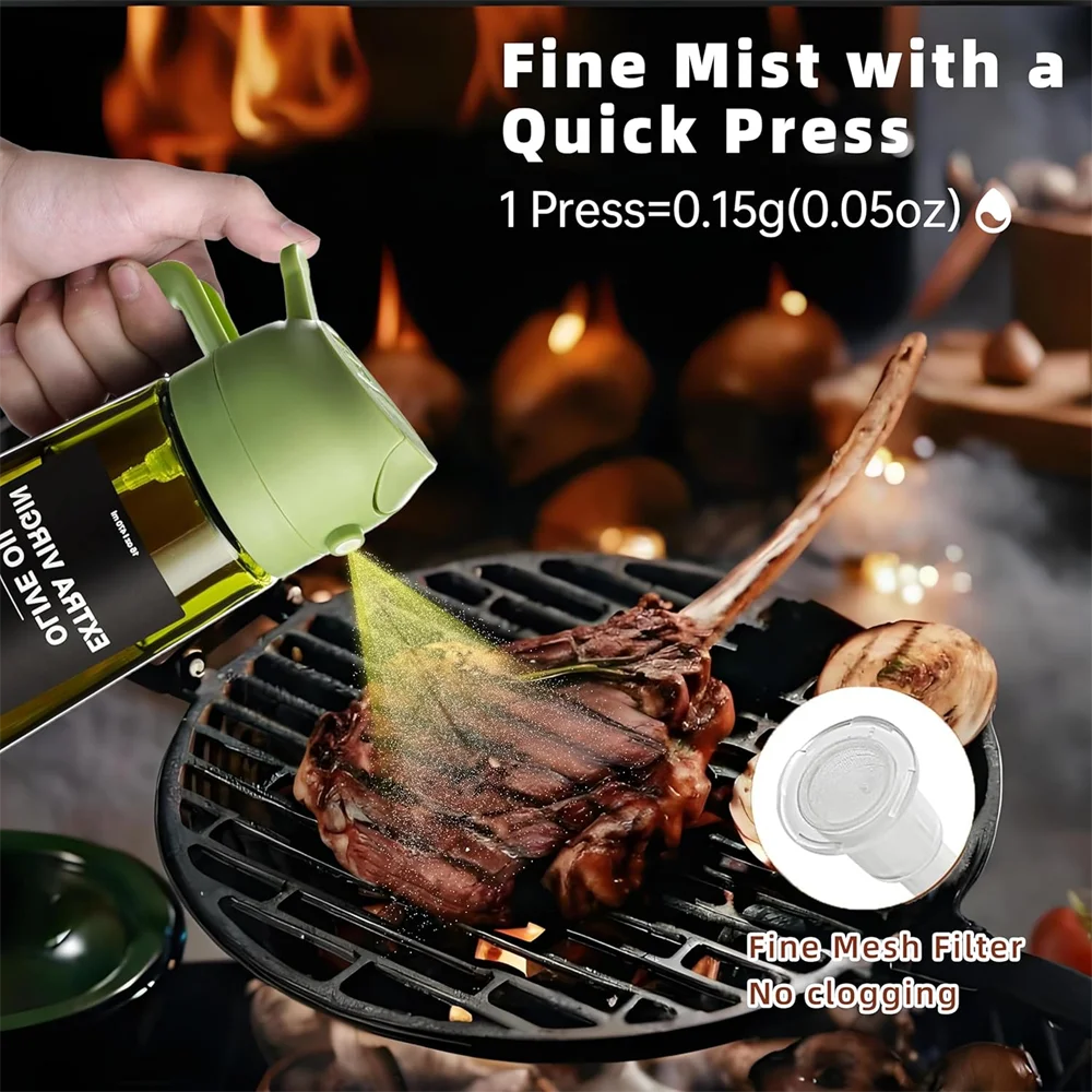 470 ML Oil Sprayer for Cooking | Versatile Olive Oil Dispenser