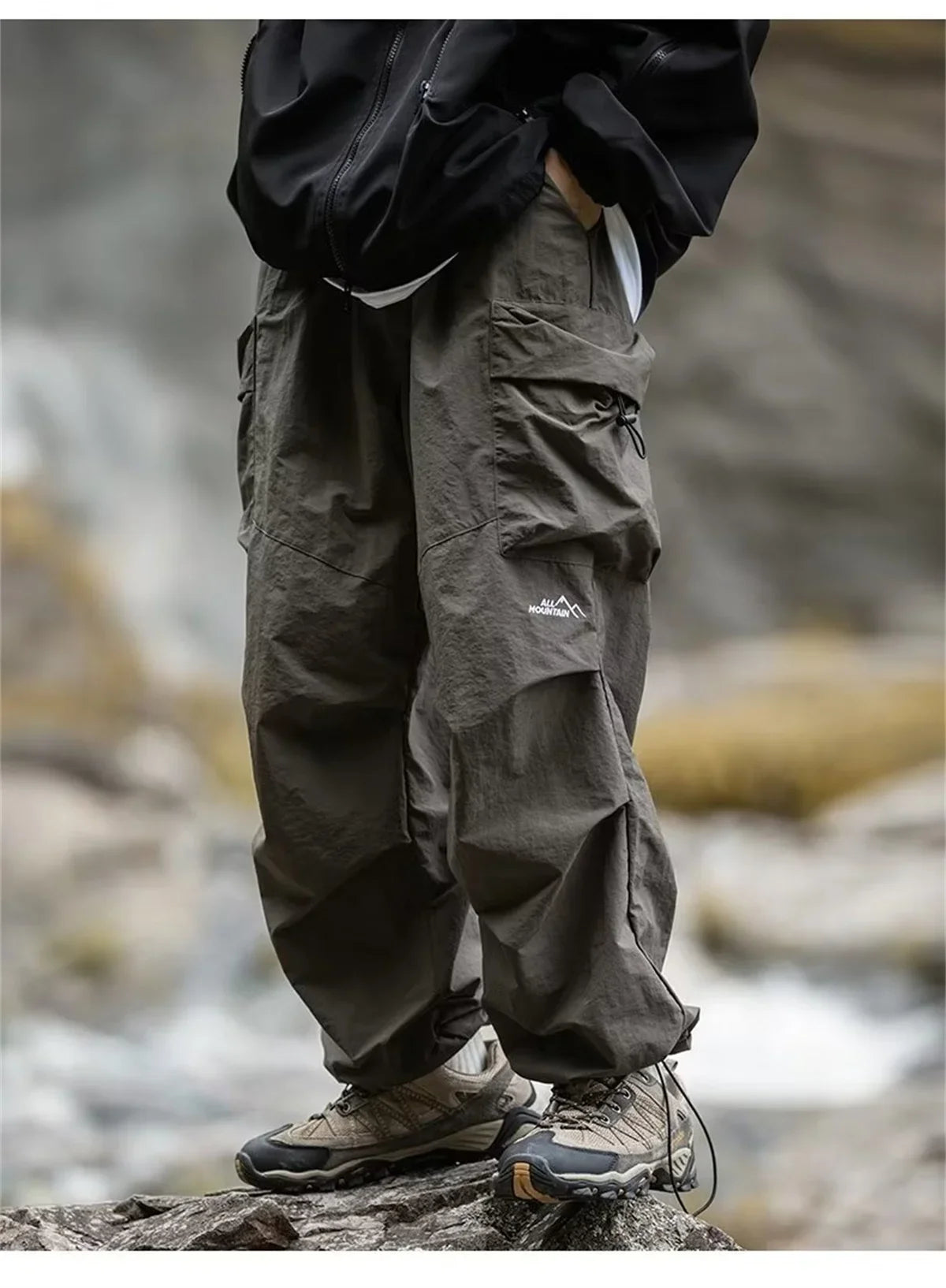Men's Waterproof Hip Hop Cargo Pants | Stylish Casual Workwear