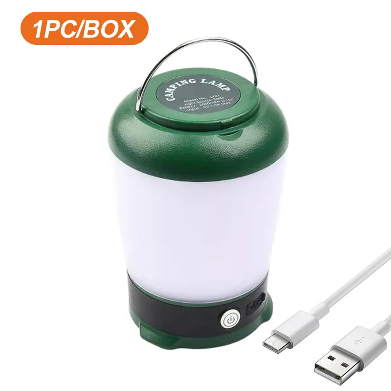 Retro Portable Camping Lantern | Rechargeable Waterproof Night Light
