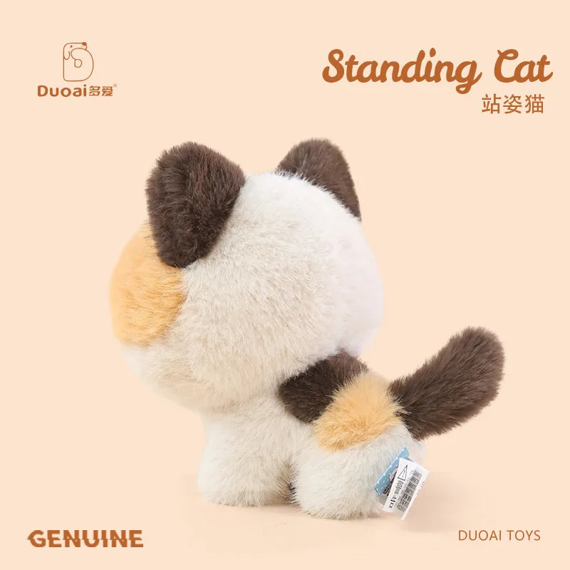 Cute Standing Cat Plush | Adorable Emotional Comfort Toy