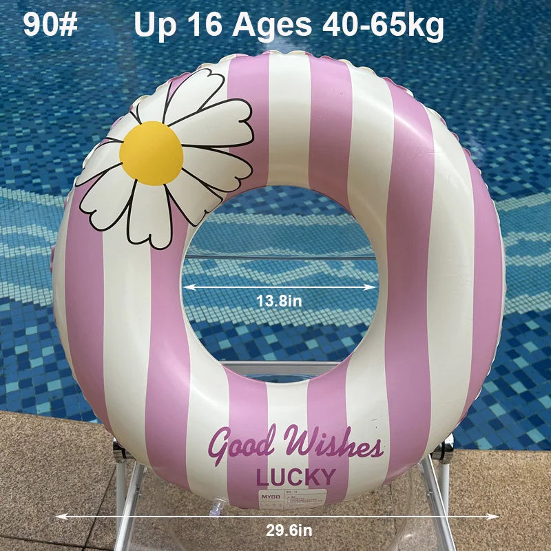 Inflatable Pool Float Ring | Perfect for Kids & Adults Summer Fun