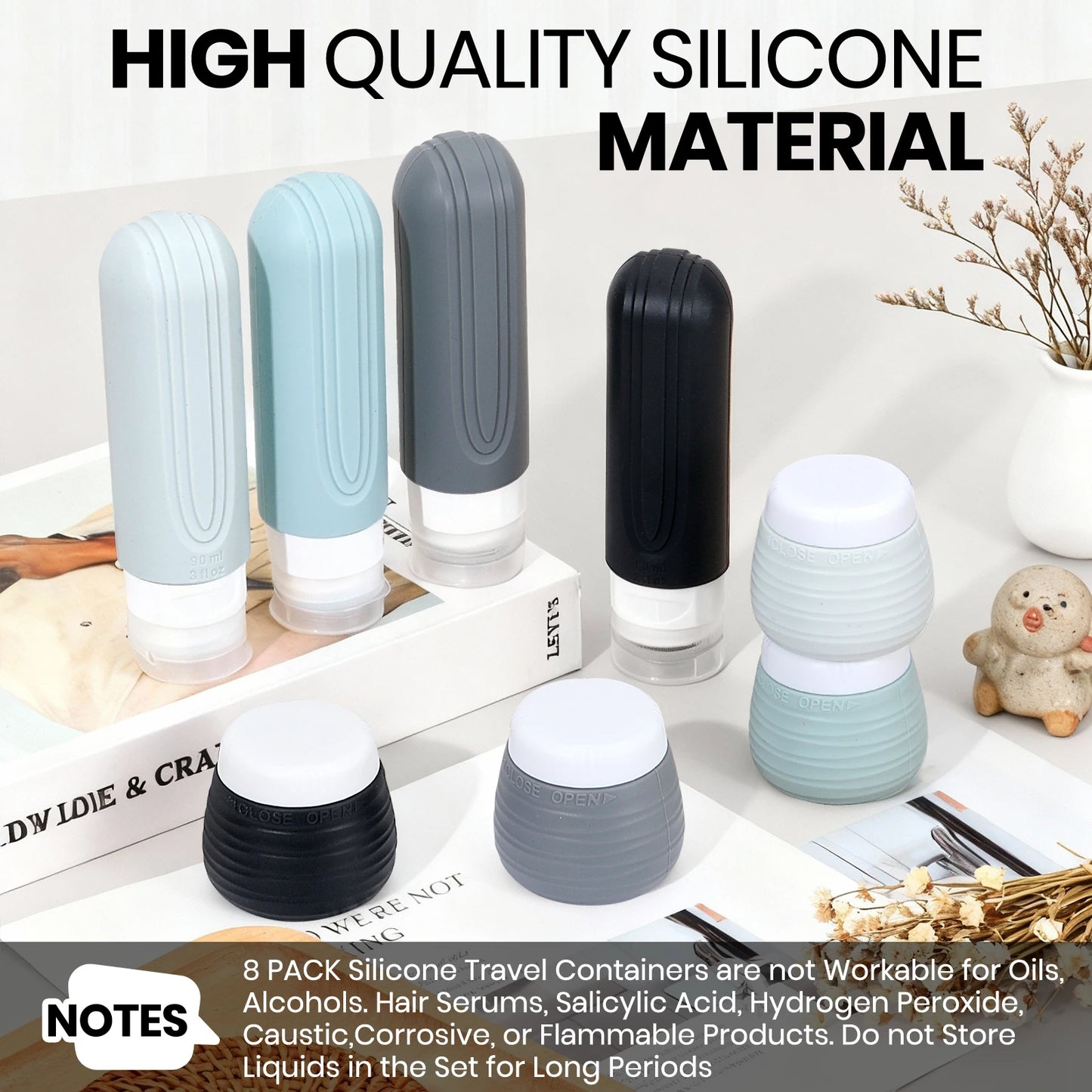 15-Piece Travel Essentials Set | TSA-Approved Toiletry Kit