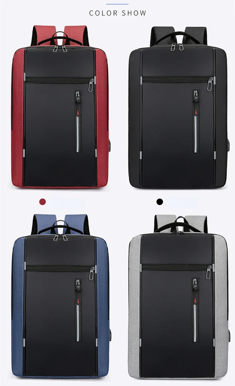 Waterproof Business Laptop Backpack | High Capacity & USB Charger
