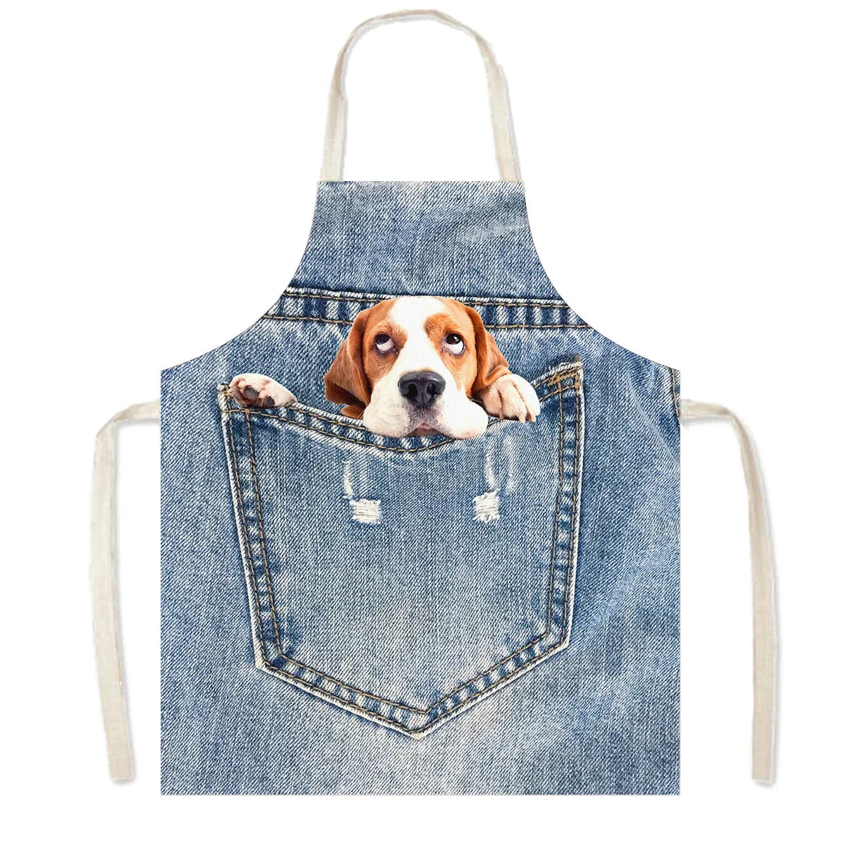 Funny Cat & Dog Apron | Unique Kitchen & Cleaning Pinafore