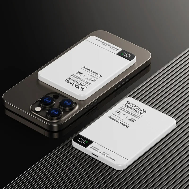 Ultra Wireless Magnetic Power Bank | Fast Charging for All Devices